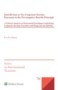 Jurisdiction to Tax Corporate Income Pursuant to the Presumptive Benefit Principle