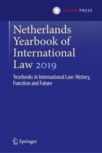 Kirjan kansi "Netherlands Yearbook of International Law 2019"