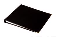Valokuvakansio (350x310 mm, 10 lehteä, metallikulmat, musta)