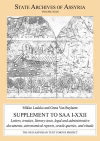 Bokomslag for "Supplement to SAA I–XXII"