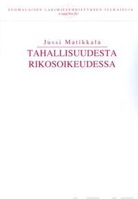 Tahallisuudesta rikosoikeudessa