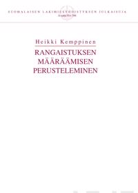 Rangaistuksen määräämisen perusteleminen