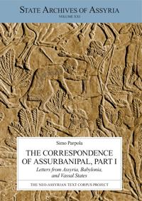 Kirjan kansi "The Correspondence of Assurbanipal, Part I"