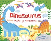 Kirjan kansi Dinosaurus Puuha- ja värityskirja