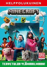 Kirjan kansi Minecraft-elokuva - Tervetuloa ylämaailmaan! Helppolukuinen