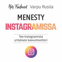Kirjan kansi Menesty Instagramissa - Tee Instagramista yrityksesi kasvumoottori