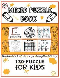 Mixed Puzzle Book 130-Puzzle for Kids