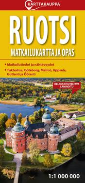 Tuotekuva ille Ruotsi matkailukartta ja opas