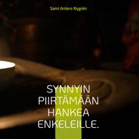 Synnyin piirtämään hankea enkeleille.