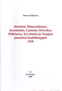Hattulan, Hämeenlinnan, Janakkalan, Lammin, Luopioisten, Oriveden, Pälkäneen, Tyrvännön ja Vanajan punaisten henkilötappiot 1918