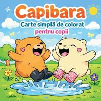 Capibara - Carte simpla de colorat pentru copii