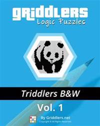 Bokomslag för "Griddlers Logic Puzzles - Triddlers Black and White"