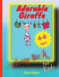 Adorable Giraffe Coloring Book for Kids