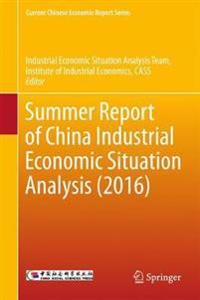 Summer Report of China Industrial Economic Situation Analysis (2016)