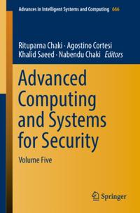 Advances in Intelligent Systems and Computing