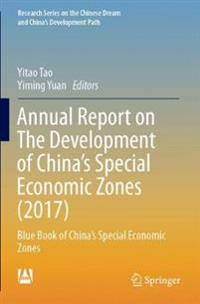 Kirjan kansi "Annual Report on The Development of China's Special Economic Zones (2017)"