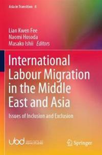 Kirjan kansi "International Labour Migration in the Middle East and Asia"