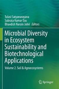 Kirjan kansi "Microbial Diversity in Ecosystem Sustainability and Biotechnological Applications"