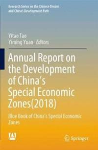 Kirjan kansi "Annual Report on the Development of China’s Special Economic Zones(2018)"