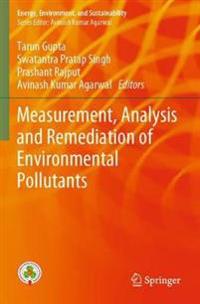 Kirjan kansi "Measurement, Analysis and Remediation of Environmental Pollutants"