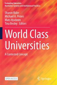 Bokomslag for "World Class Universities"
