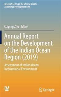 Kirjan kansi "Annual Report on the Development of the Indian Ocean Region (2019)"