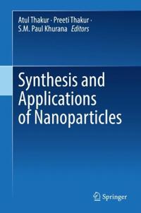 Kirjan kansi "Synthesis and Applications of Nanoparticles"