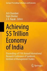 Kirjan kansi "Achieving $5 Trillion Economy of India"