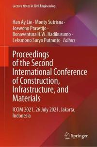 Kirjan kansi "Proceedings of the Second International Conference of Construction, Infrastructure, and Materials"