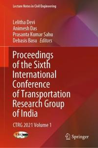Bokomslag för "Proceedings of the Sixth International Conference of Transportation Research Group of India"