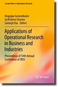 Kirjan kansi "Applications of Operational Research in Business and Industries"