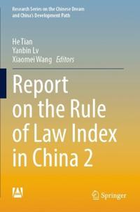 Kirjan kansi "Report on the Rule of Law Index in China 2"