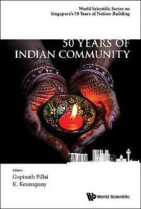 Kirjan kansi "50 Years Of Indian Community In Singapore"