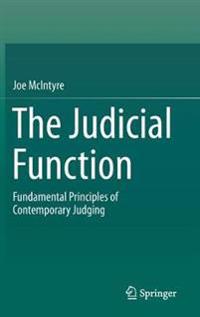 Kirjan kansi "The Judicial Function"