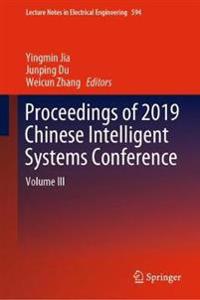 Kirjan kansi "Proceedings of 2019 Chinese Intelligent Systems Conference"