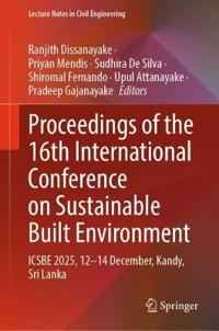 Proceedings of the 16th International Conference on Sustainable Built Environment