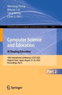 Computer Science and Education. AI Shaping Education