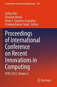 Proceedings of International Conference on Recent Innovations in Computing