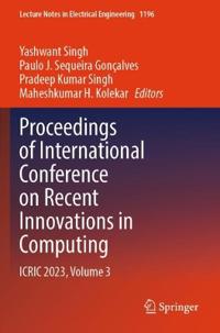 Proceedings of International Conference on Recent Innovations in Computing