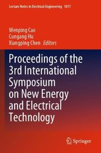 Kirjan kansi "Proceedings of the 3rd International Symposium on New Energy and Electrical Technology"