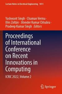 Bokomslag för "Proceedings of International Conference on Recent Innovations in Computing"