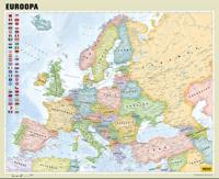 Regio euroopa poliitiline seinakaart 80 x 65 cm