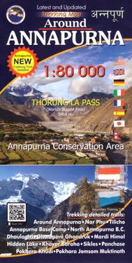 Around Annapurna Trekking Map