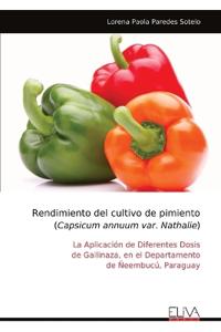 Rendimiento del cultivo de pimiento (Capsicum annuum var. Nathalie)