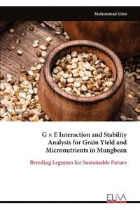 G × E Interaction and Stability Analysis for Grain Yield and Micronutrients in Mungbean