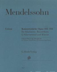 Mendelssohn Concert Pieces Opus 113 And 114