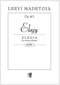 Elegy for string orchestra - Score & parts (33221)