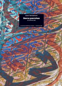 Sans paroles for clarinet