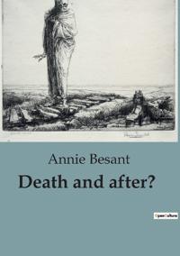 Bokomslag för "Death and after?"