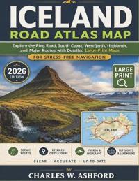 ICELAND ROAD ATLAS MAP